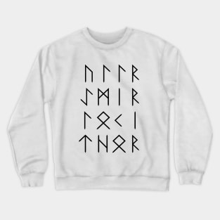 Norse God Runes - White Crewneck Sweatshirt